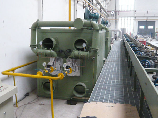 Cast aluminum line casting dryer